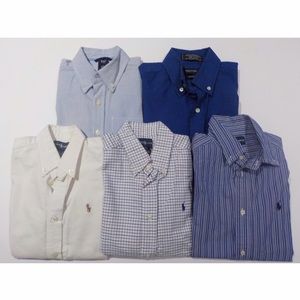 Lot of 5 boys Size 7-8 Button-Down shirts.