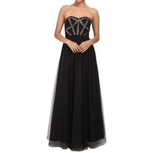 Aidan Mattox strapless ball gown