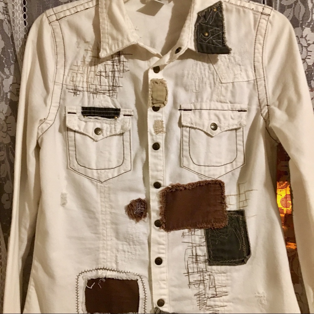 Distressed Jean Jacket - Picture 2 of 2