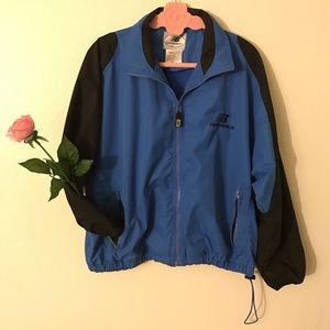 EUC New Balance Zip Up Windbreaker Size S Blue