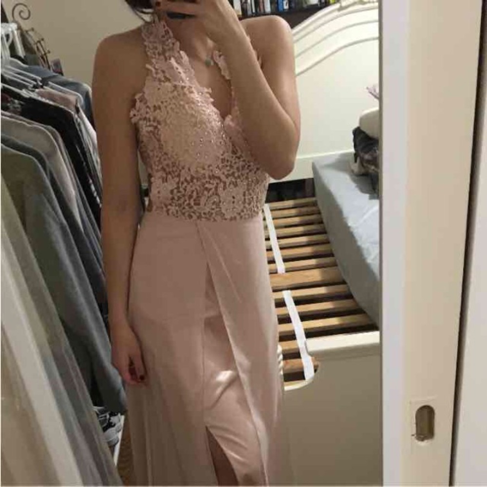 Pink prom dress
