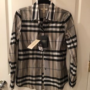 Brand New Burberry Checkered Shirt with gift box.
