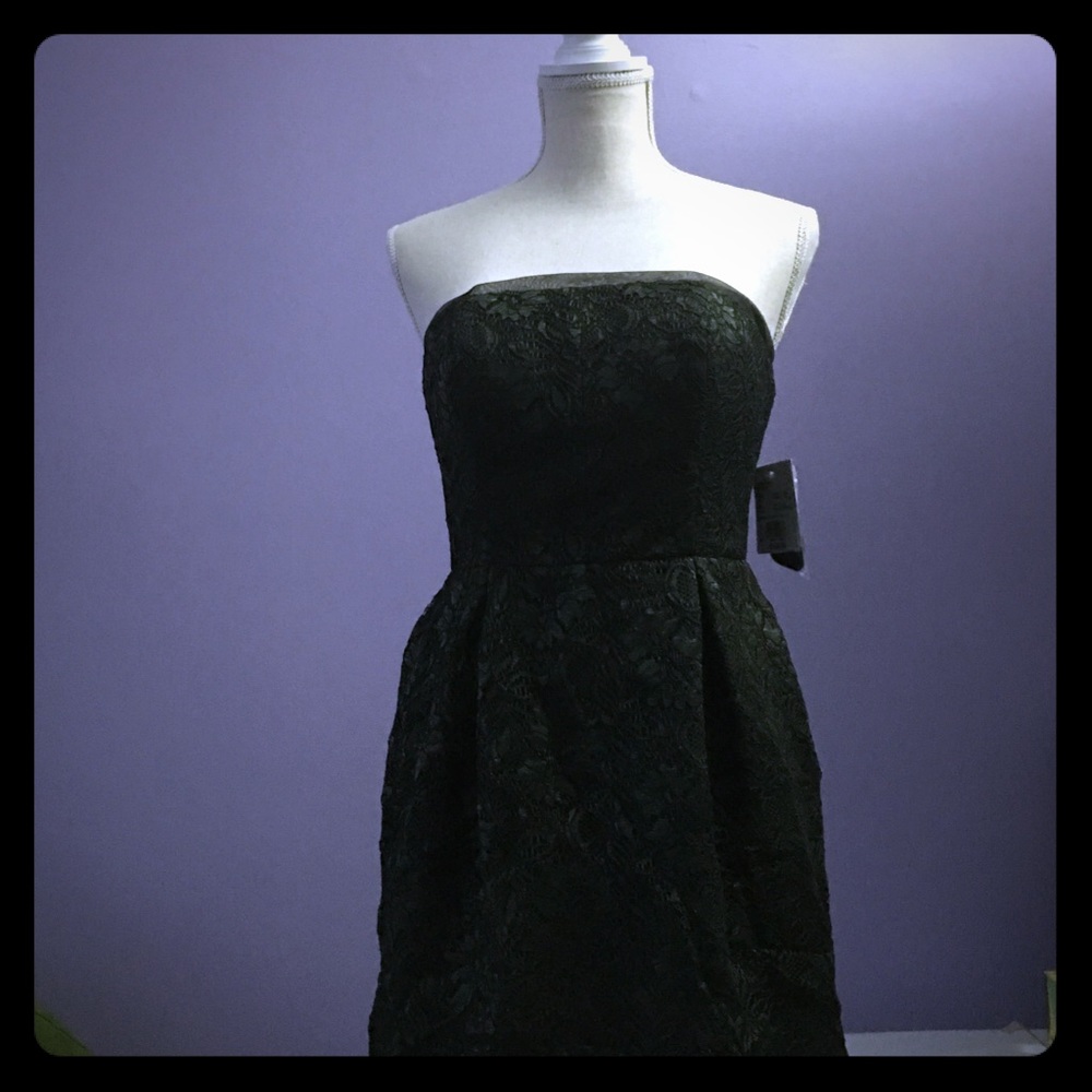 Dark Green David's Bridal Lace Dress NWT!!