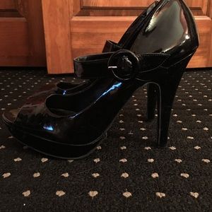 Black Mary-Jane style heels!