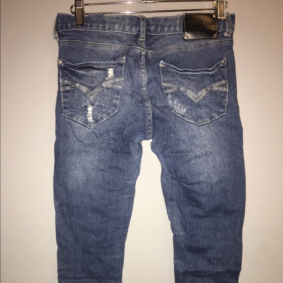 Jeans - RED RIVET Capri Distressed Denim Sz 1 Jeans - RED RIVET Capri Distressed Denim Sz 1
