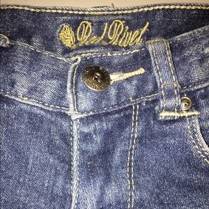 Jeans - RED RIVET Capri Distressed Denim Sz 1 Jeans - RED RIVET Capri Distressed Denim Sz 1