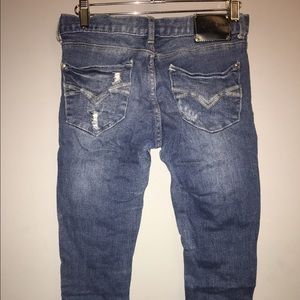 Jeans - RED RIVET Capri Distressed Denim Sz 1 Jeans - RED RIVET Capri Distressed Denim Sz 1
