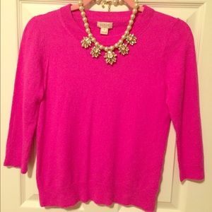 J Crew pink sweater