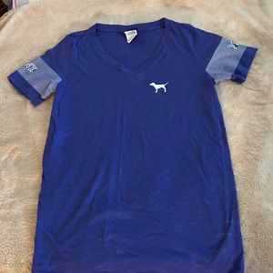 Pink V-Neck Tee, Large