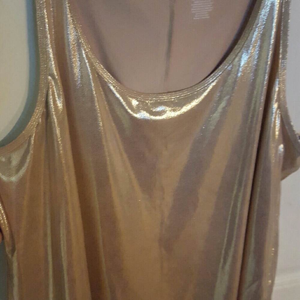 Gold metallic tank