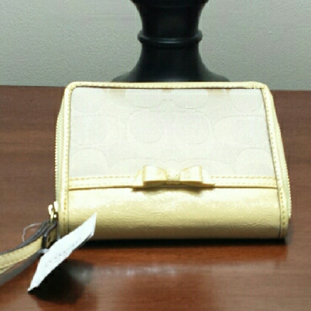 Yellow Coach wristlet