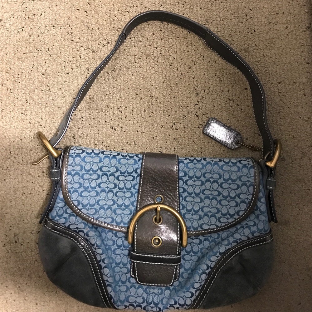 Coach signature hobo bag