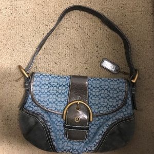 Coach signature hobo bag