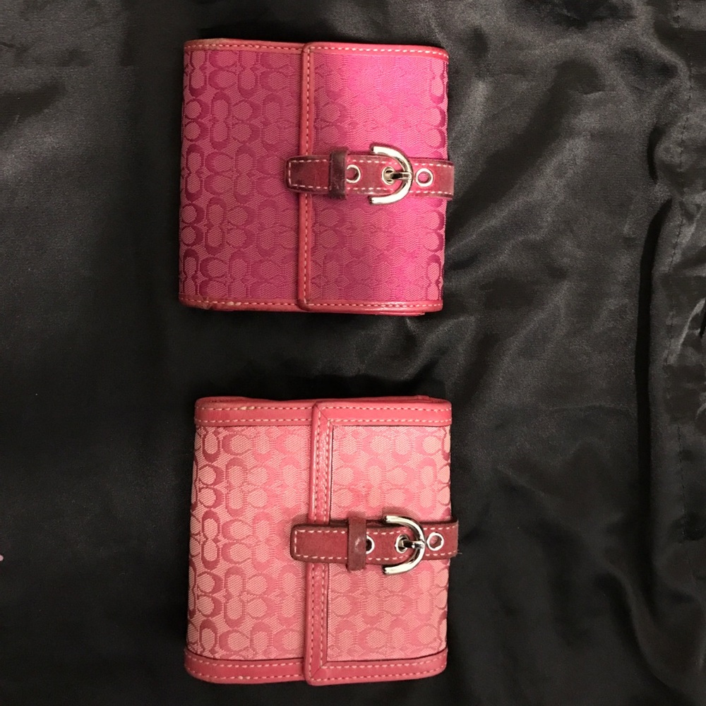 Coach bifold wallets- two