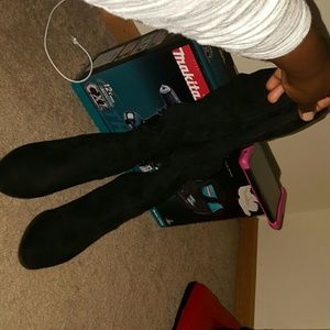 Cute black boots from target