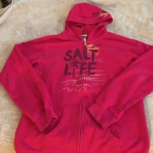 Salt Life zippered hoodie, size XL