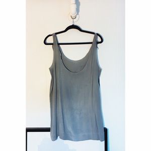 Silk low back shift dress