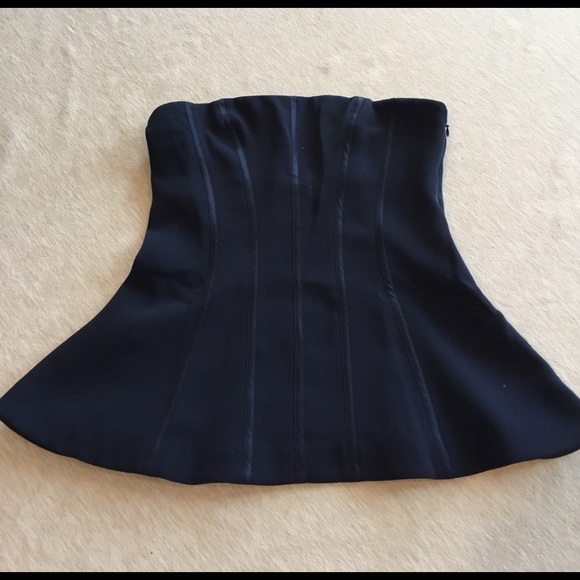 Piped bustier strapless top - Picture 3 of 10