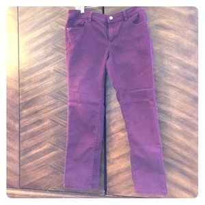 White House Black Market Purple jeans