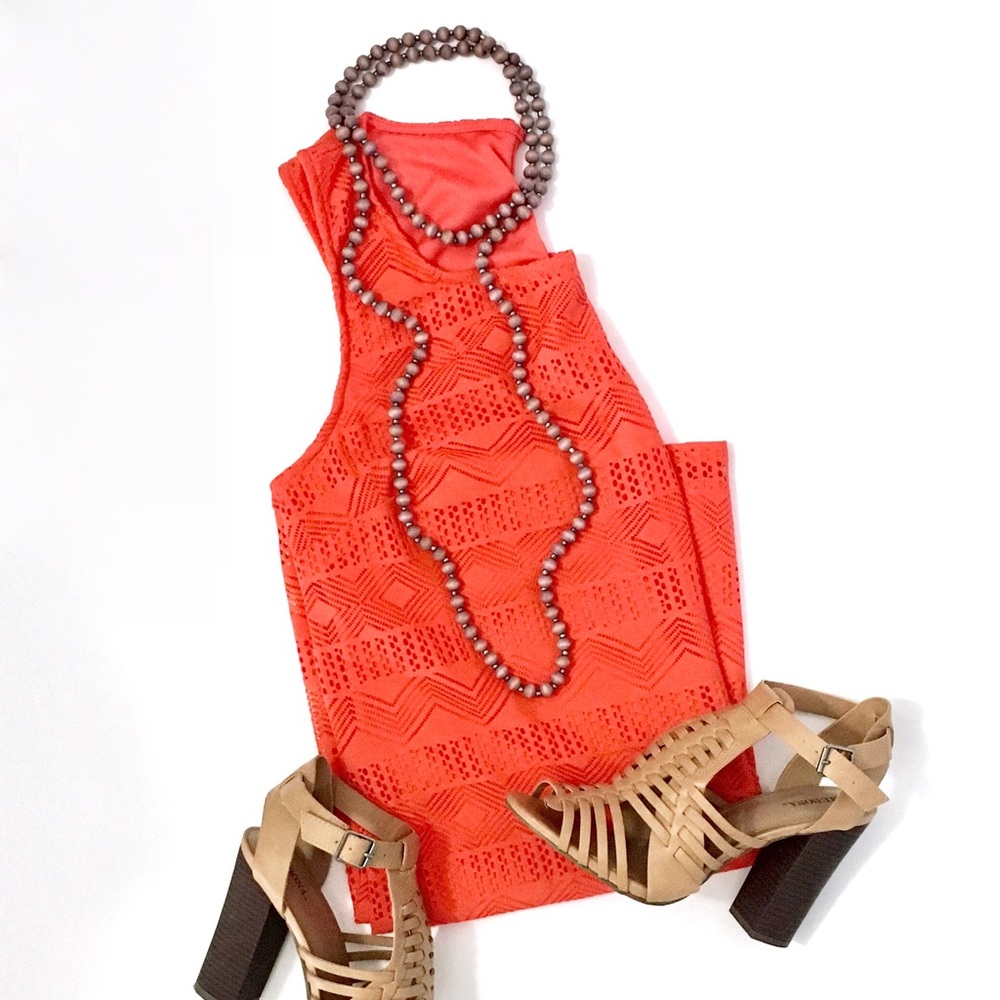 Aztec Laser Cut Dress