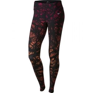 NIKE ENGINEERED SUNSET FOREST PRINT LEGGINGS