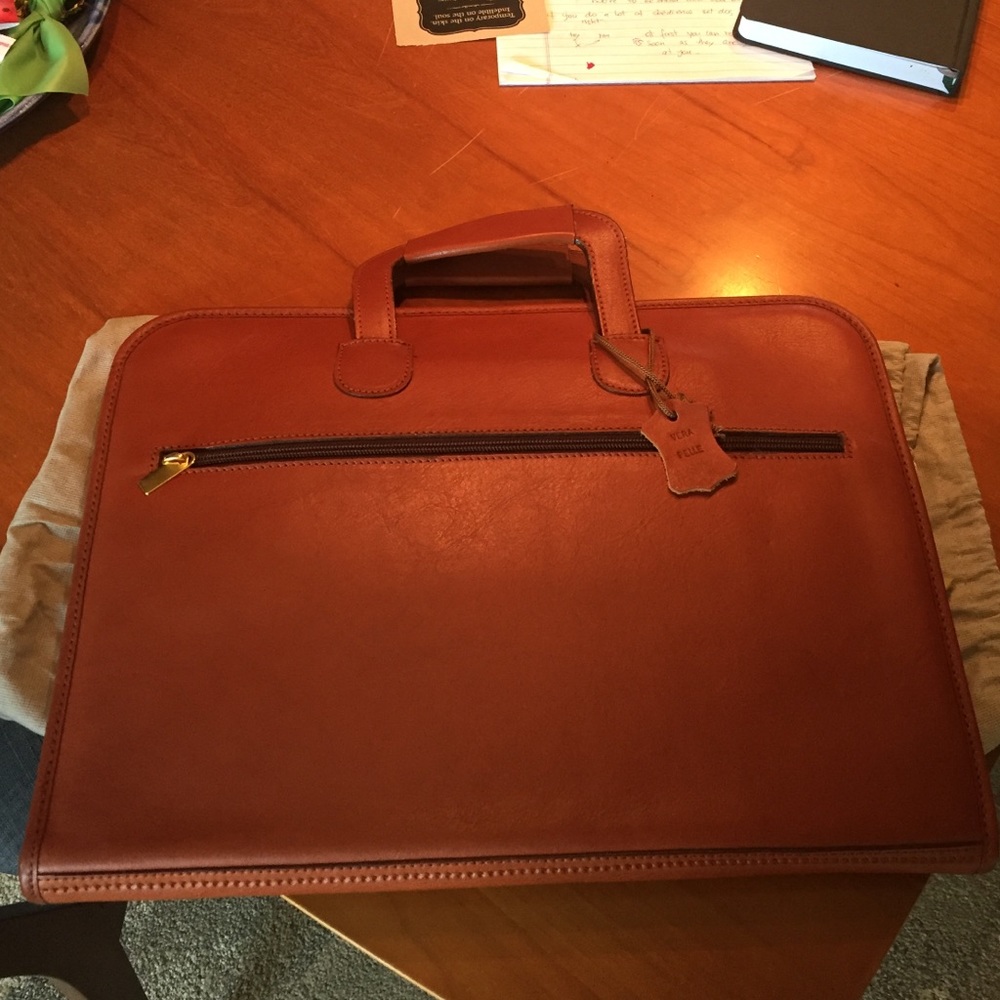 Leather briefcase