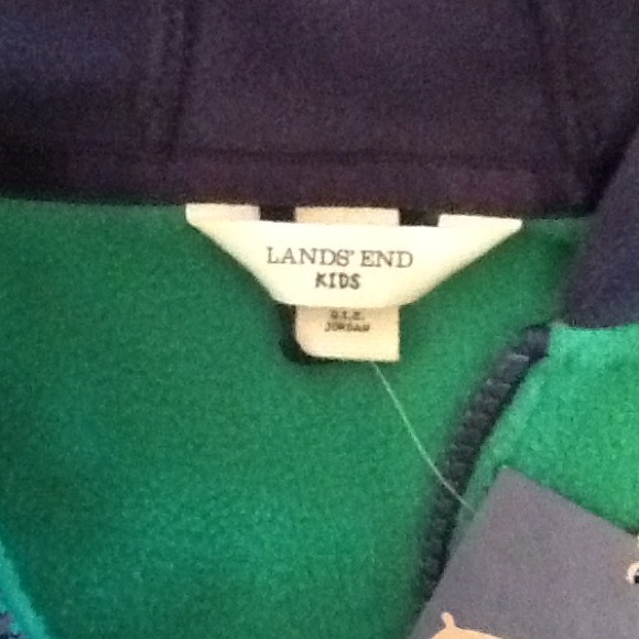 Lands End fleece hoodie-zip. - Picture 2 of 4