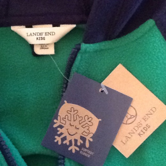 Lands End fleece hoodie-zip. - Picture 4 of 4