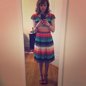ModCloth Made for Each Color Dress in Stripes - XS