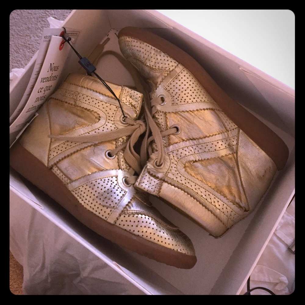 Isabel marants gold trainers size 39
