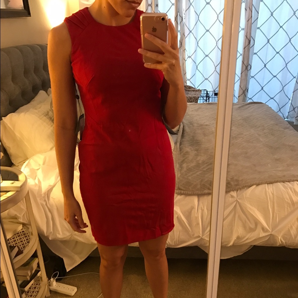 New Red Adrianna Papell size 2P dress