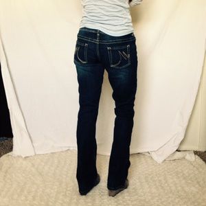 Comfy Dark Bootcut Jeans