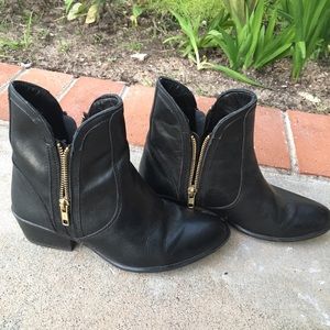 Steve Madden Black Ankle Booties