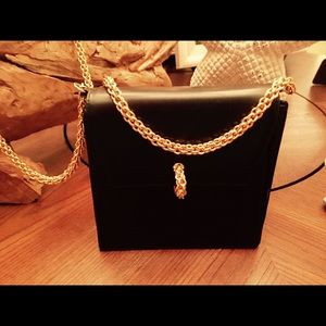 Paloma Picasso Black Leather Purse