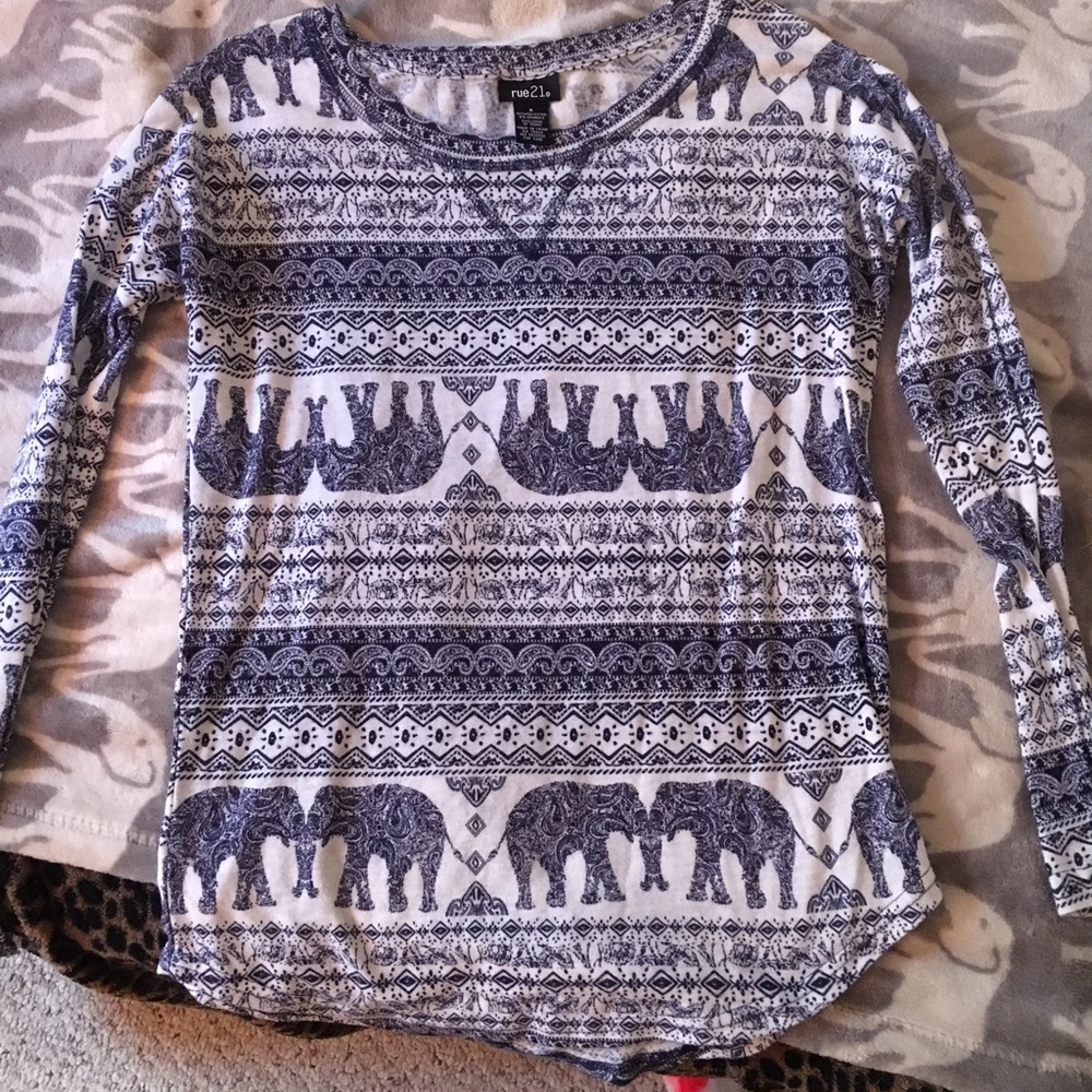 long sleeve elephant shirt