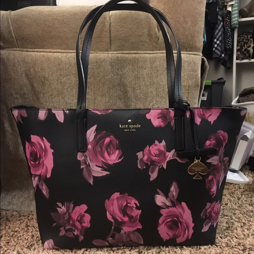 Kate Spade Hawthorne lane roses tote