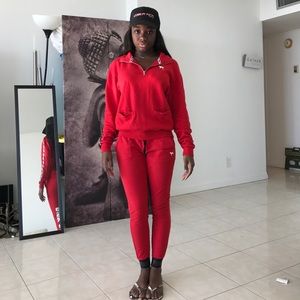 Red Pink outfit