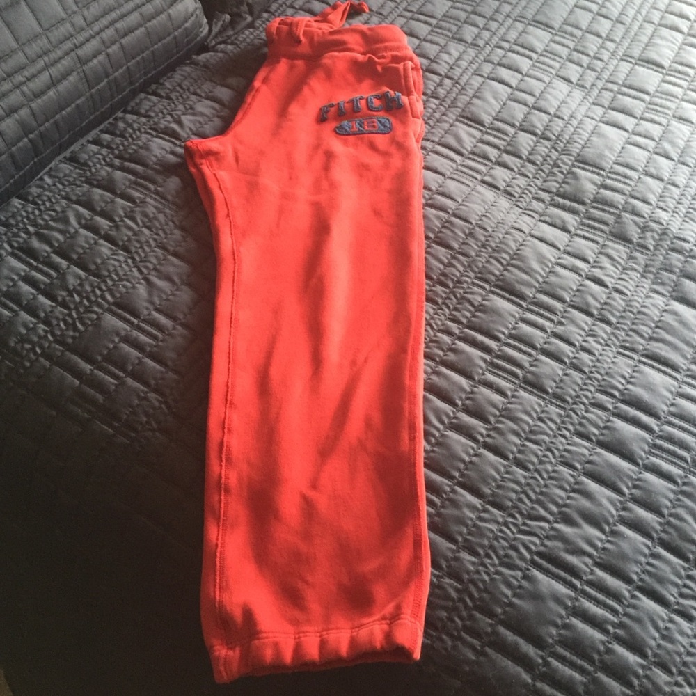 Abercrombie & Fitch Red sweat pant