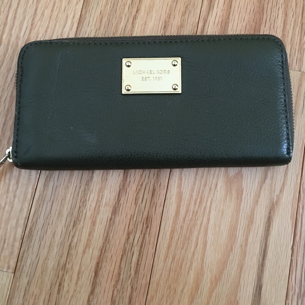 Gently used Michael Kors zip around wallet