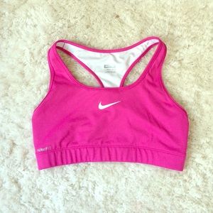 Pink Racerback  Nike Fit Dry Sports Bra