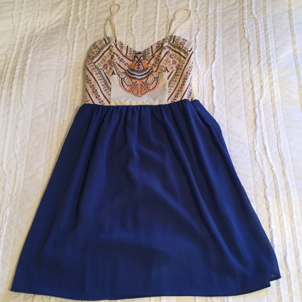 mini dress with fun detail on top