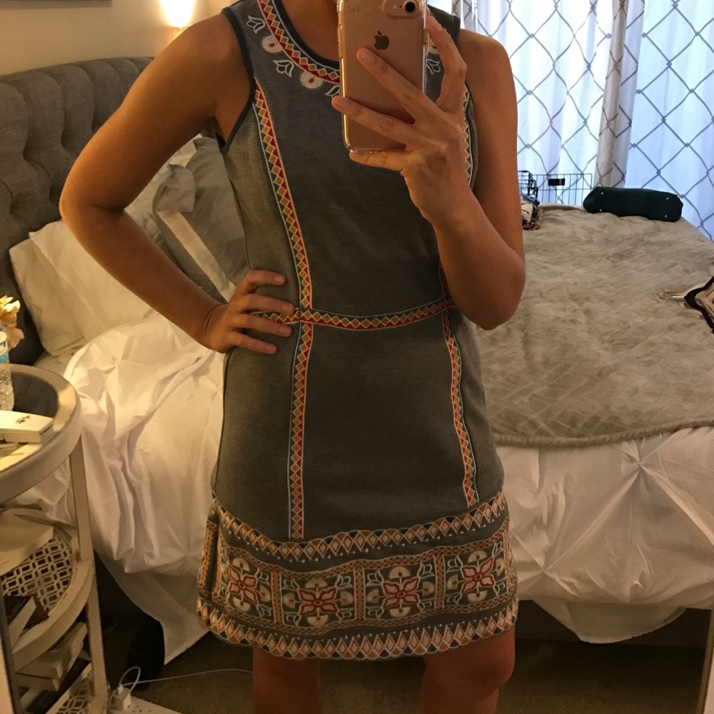 Never been worn mini dress with zipper back