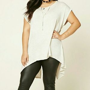 Forever 21 Plus slit back shirt
