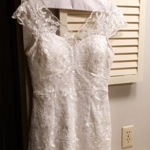 Well made white dress -used for bachelorette dress