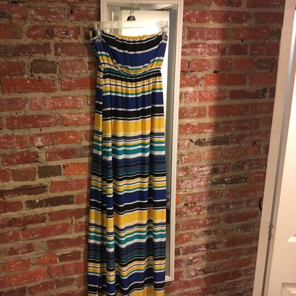 Fun multi-colored maxi dress