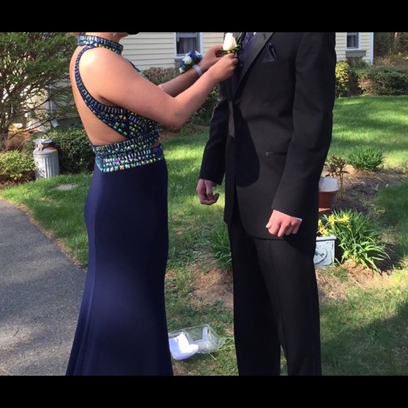 Blue prom dress - Picture 2 of 2