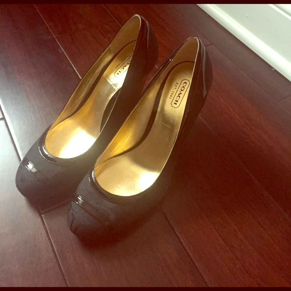 Coach black shoes