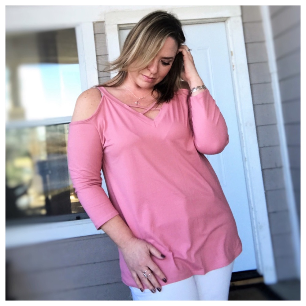🆕Blush Crisscross Tunic