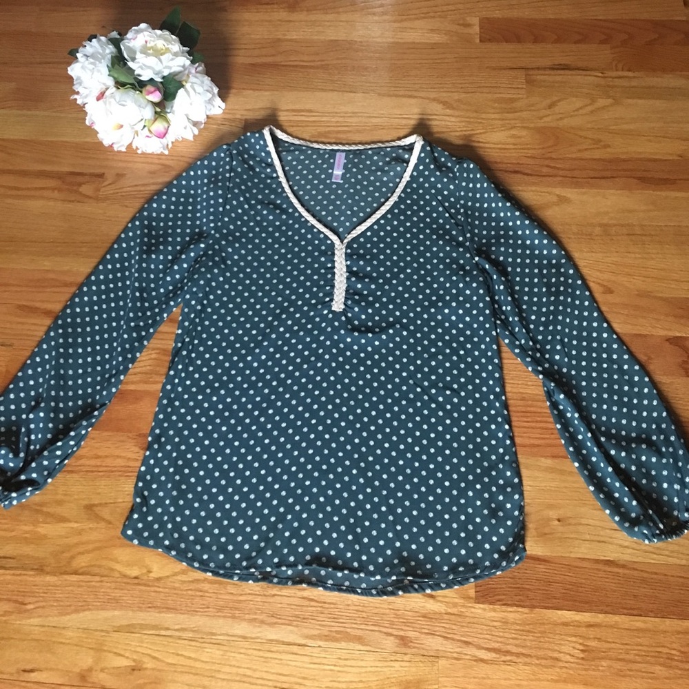 Polka dot blouse