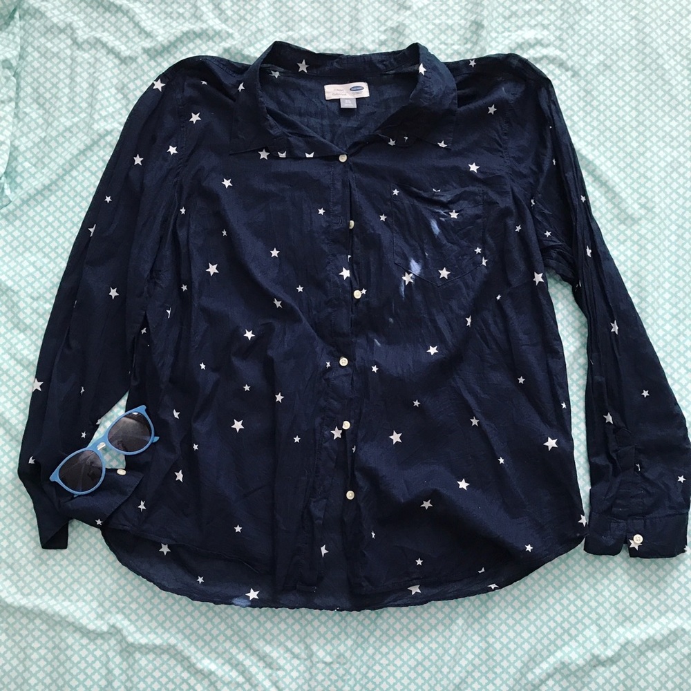 Old Navy Stars Classic Button Down